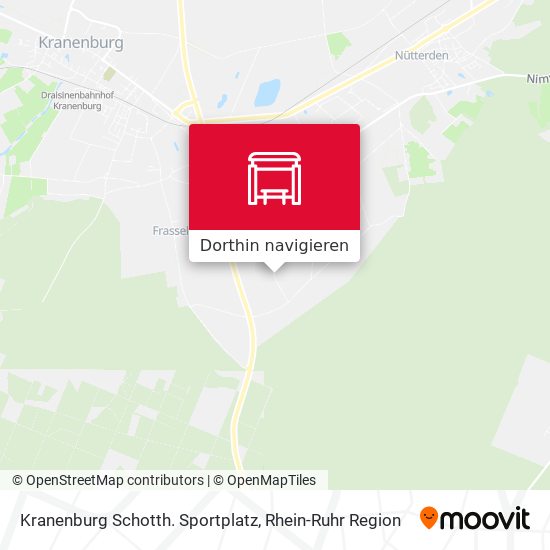 Kranenburg Schotth. Sportplatz Karte