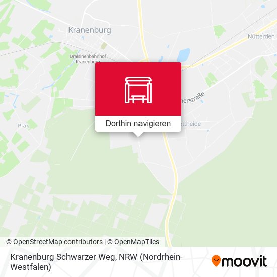 Kranenburg Schwarzer Weg Karte