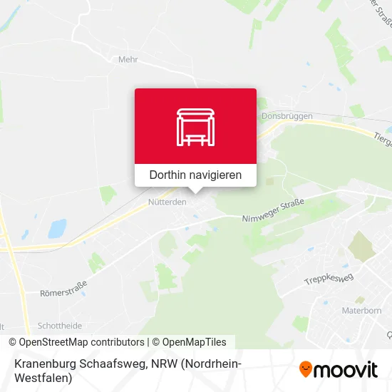 Kranenburg Schaafsweg Karte