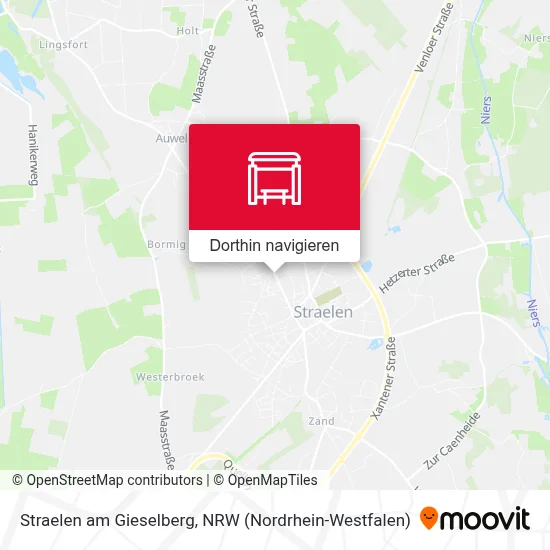 Straelen am Gieselberg Karte