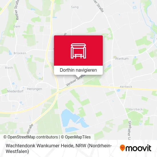 Wachtendonk Wankumer Heide Karte