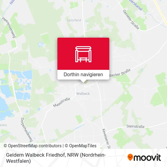 Geldern Walbeck Friedhof Karte