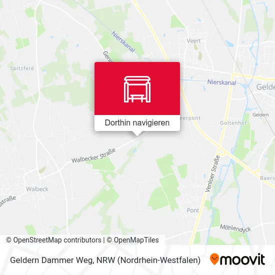 Geldern Dammer Weg Karte