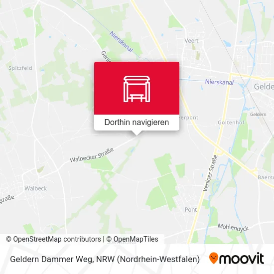 Geldern Dammer Weg Karte
