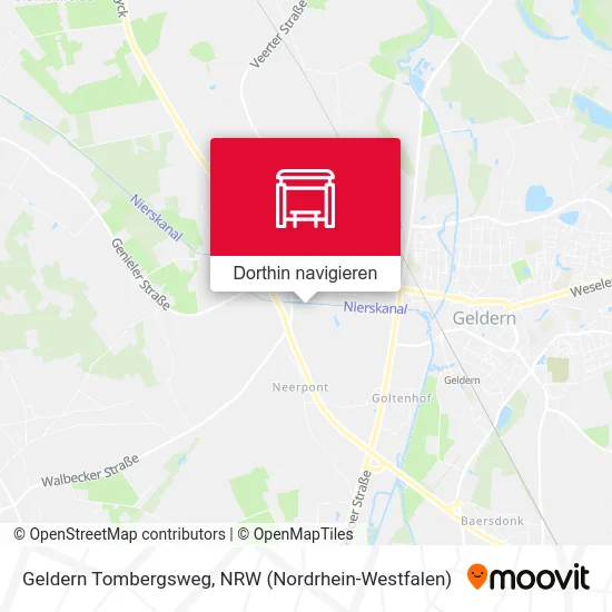 Geldern Tombergsweg Karte