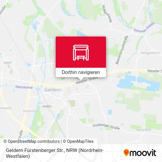 Geldern Fürstenberger Str. Karte