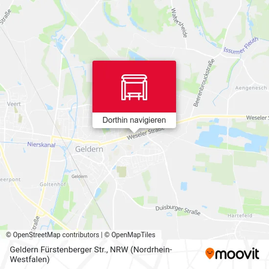 Geldern Fürstenberger Str. Karte