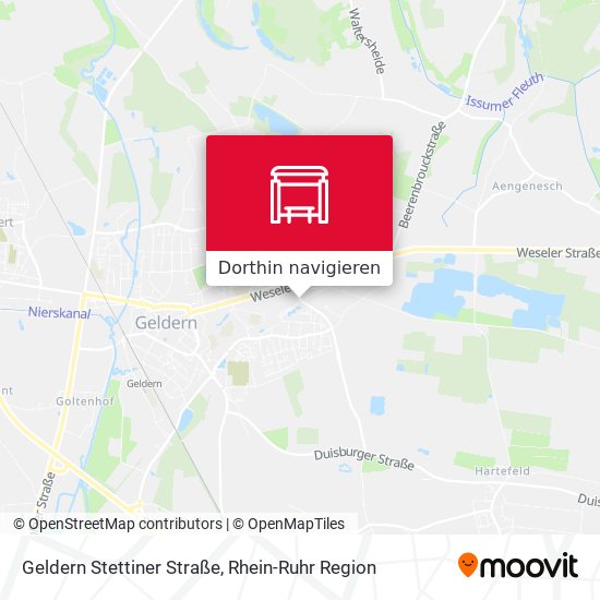 Geldern Stettiner Straße Karte
