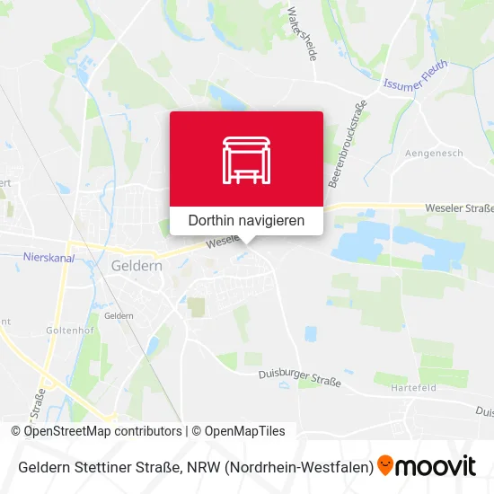 Geldern Stettiner Straße Karte