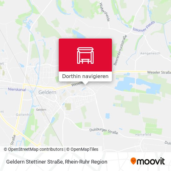 Geldern Stettiner Straße Karte
