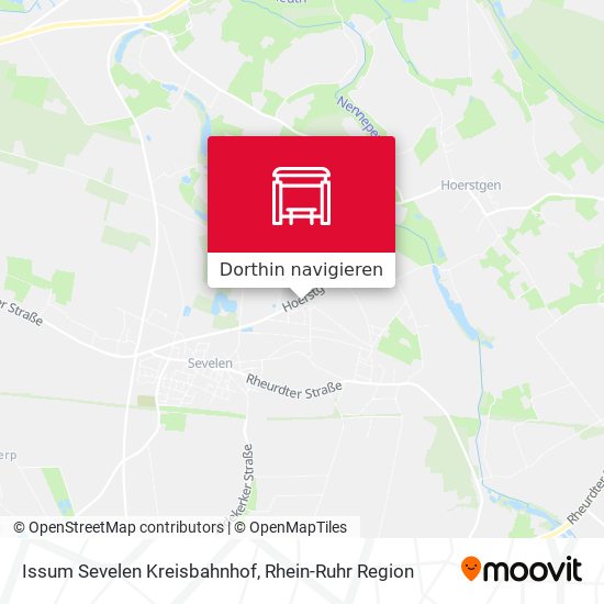 Issum Sevelen Kreisbahnhof Karte