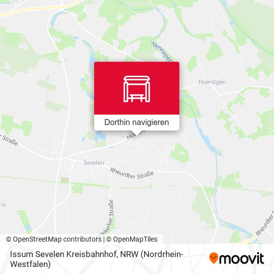 Issum Sevelen Kreisbahnhof Karte