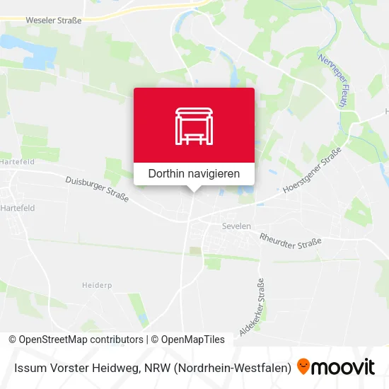 Issum Vorster Heidweg Karte