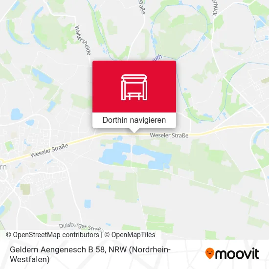 Geldern Aengenesch B 58 Karte