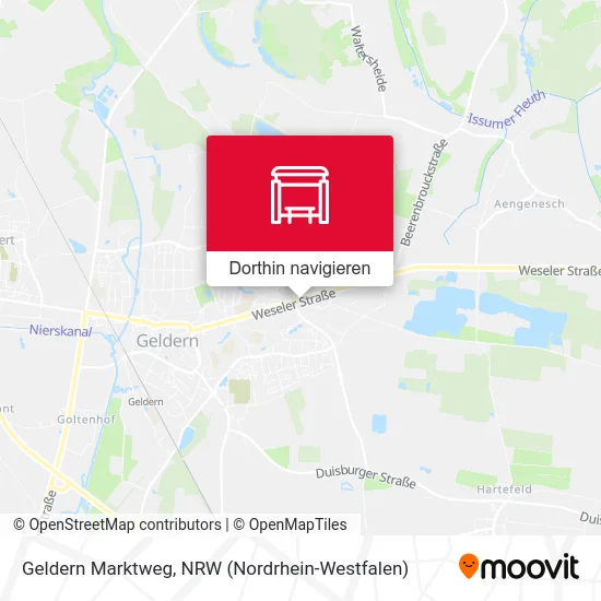Geldern Marktweg Karte