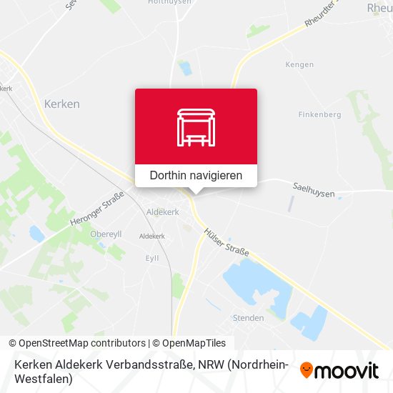 Kerken Aldekerk Verbandsstraße Karte