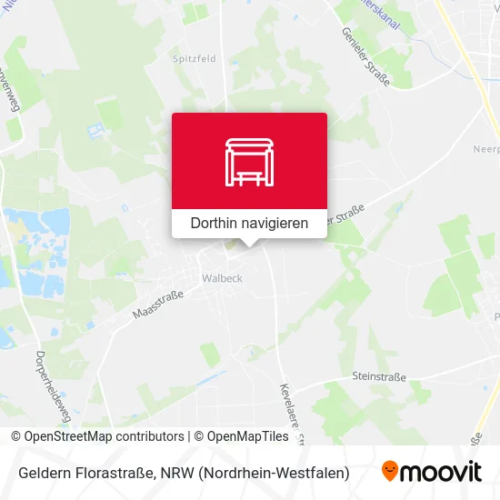 Geldern Florastraße Karte