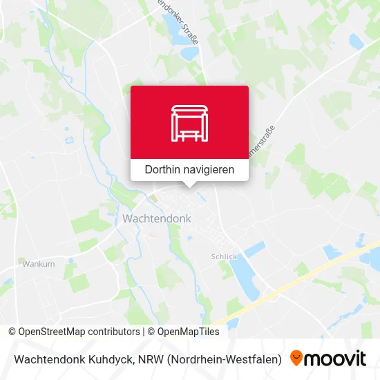 Wachtendonk Kuhdyck Karte