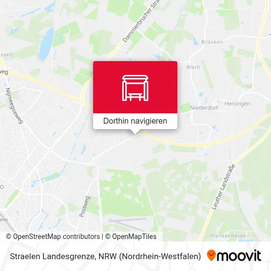 Straelen Landesgrenze Karte