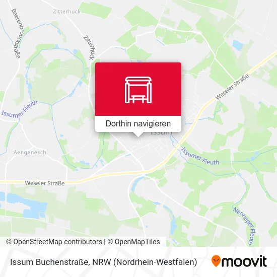 Issum Buchenstraße Karte