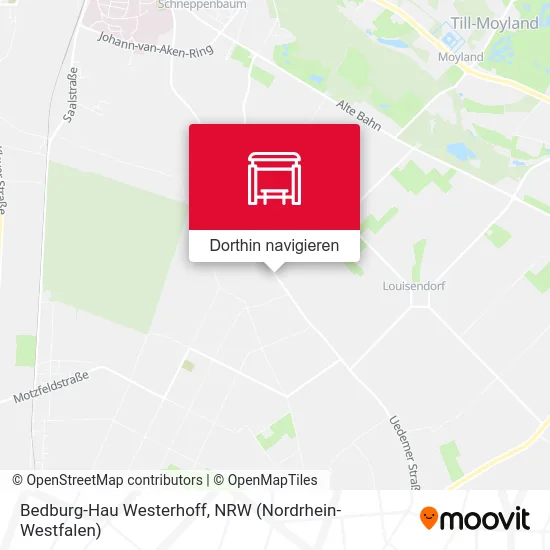 Bedburg-Hau Westerhoff Karte