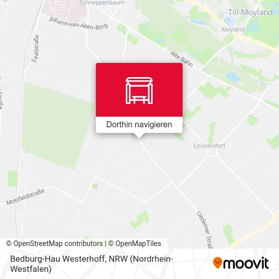 Bedburg-Hau Westerhoff Karte