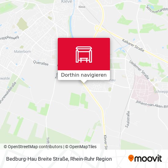 Bedburg-Hau Breite Straße Karte