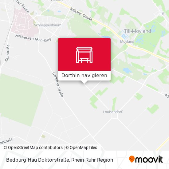 Bedburg-Hau Doktorstraße Karte