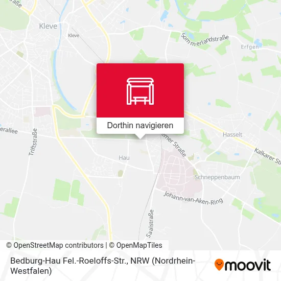 Bedburg-Hau Fel.-Roeloffs-Str. Karte