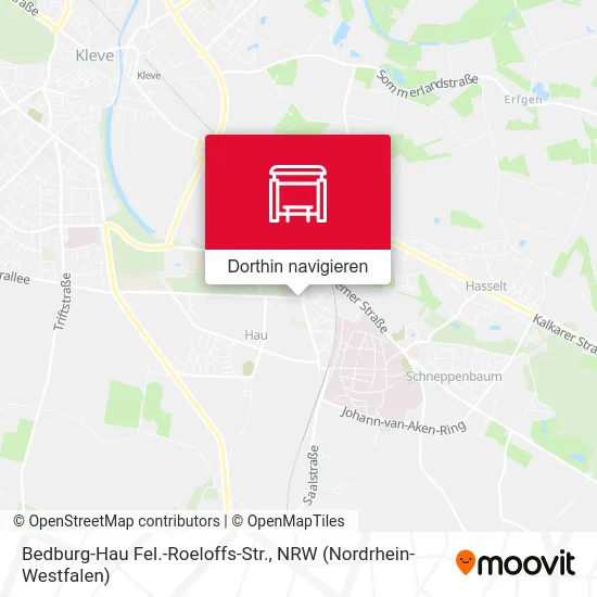 Bedburg-Hau Fel.-Roeloffs-Str. Karte