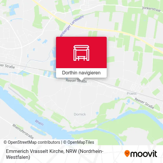 Emmerich Vrasselt Kirche Karte