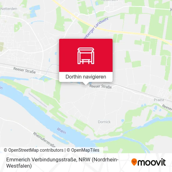 Emmerich Verbindungsstraße Karte