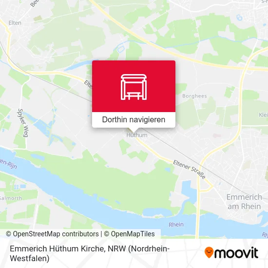 Emmerich Hüthum Kirche Karte