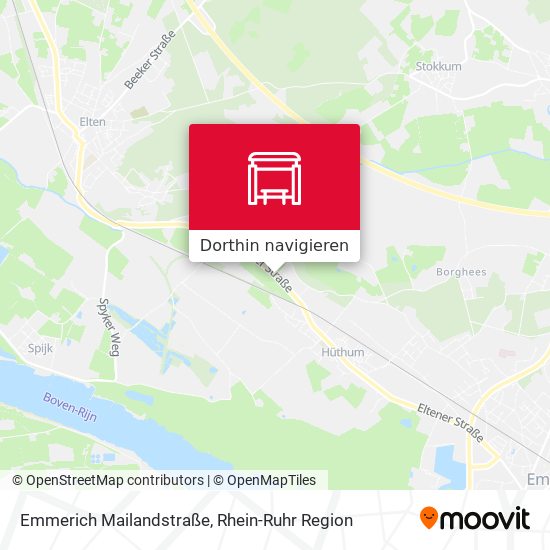 Emmerich Mailandstraße Karte
