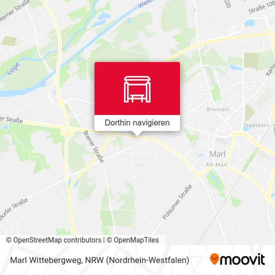 Marl Wittebergweg Karte