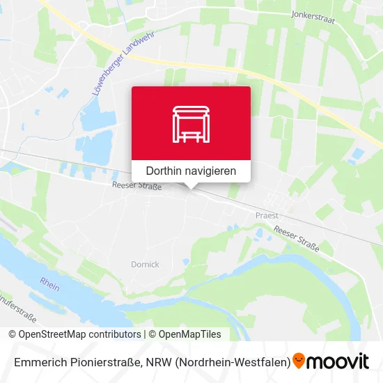 Emmerich Pionierstraße Karte