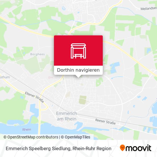 Emmerich Speelberg Siedlung Karte