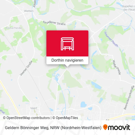 Geldern Bönninger Weg Karte