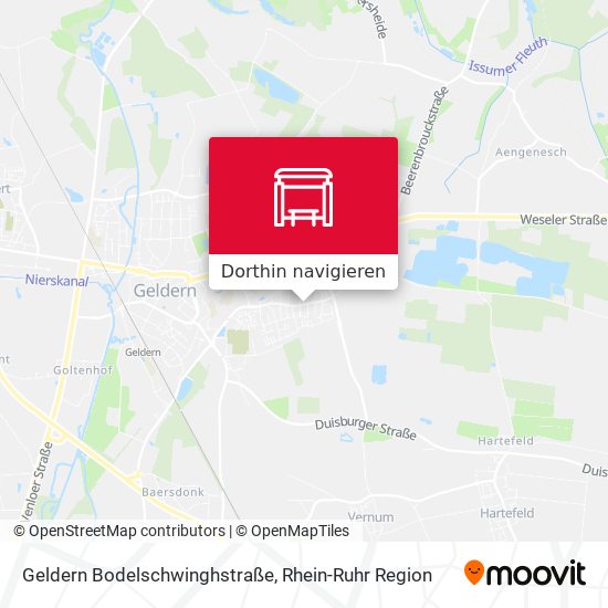 Geldern Bodelschwinghstraße Karte