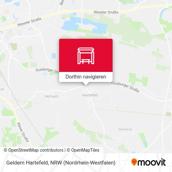 Geldern Hartefeld Karte