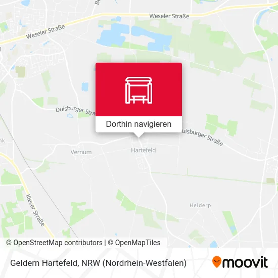 Geldern Hartefeld Karte