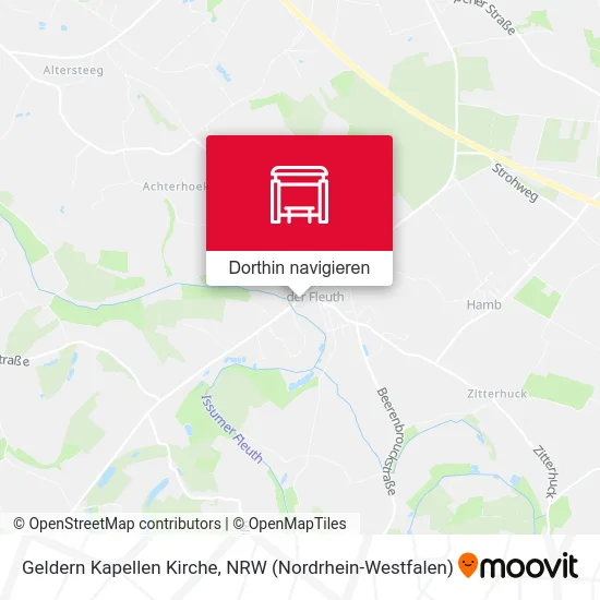 Geldern Kapellen Kirche Karte