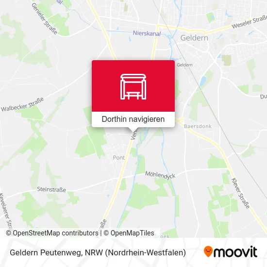 Geldern Peutenweg Karte