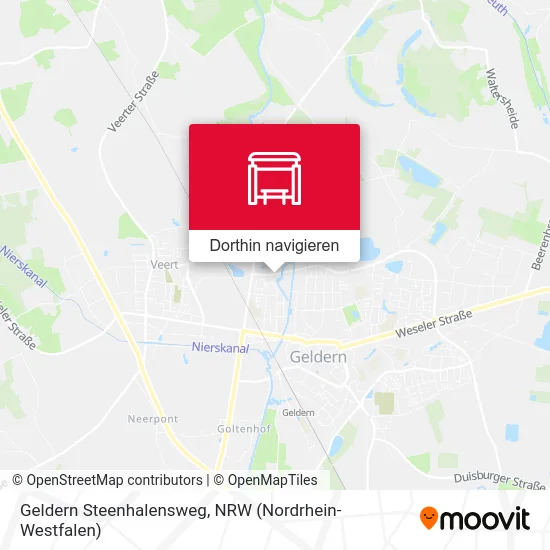 Geldern Steenhalensweg Karte