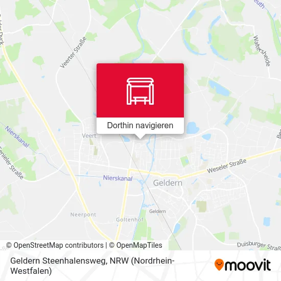Geldern Steenhalensweg Karte