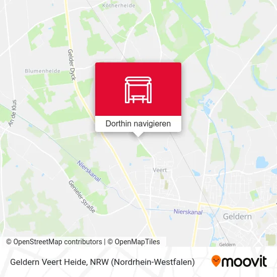 Geldern Veert Heide Karte