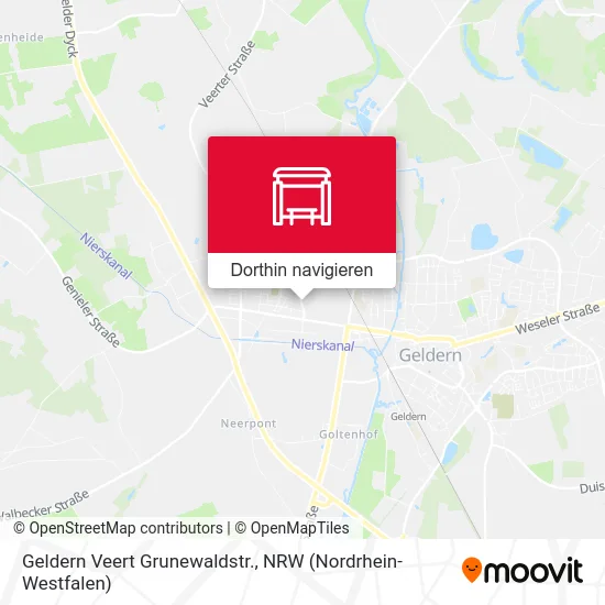 Geldern Veert Grunewaldstr. Karte