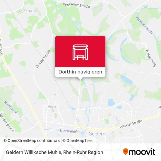 Geldern Williksche Mühle Karte