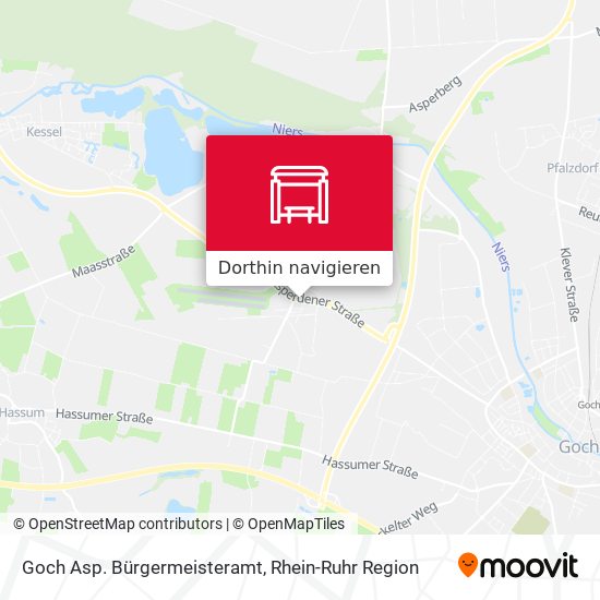 Goch Asp. Bürgermeisteramt Karte