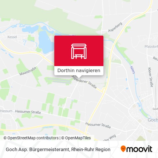 Goch Asp. Bürgermeisteramt Karte